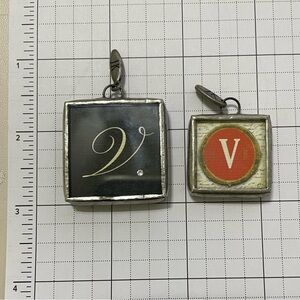 2 Jewel Kade “V” Charms